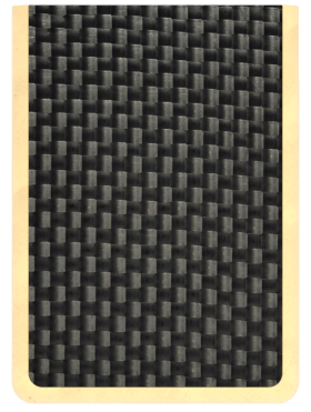 Gold textured carbon orion ii panel