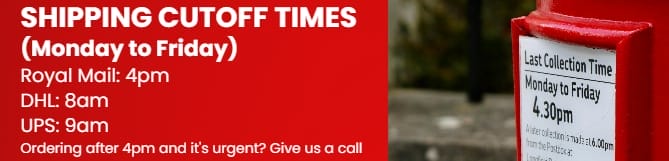Shipping cut off times